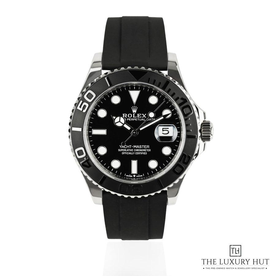 Rolex Yacht Master 42 White Gold Black LB637 a
