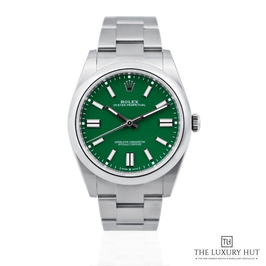 Rolex Oyster Perpetual Steel 41 Green Dial JC565 a