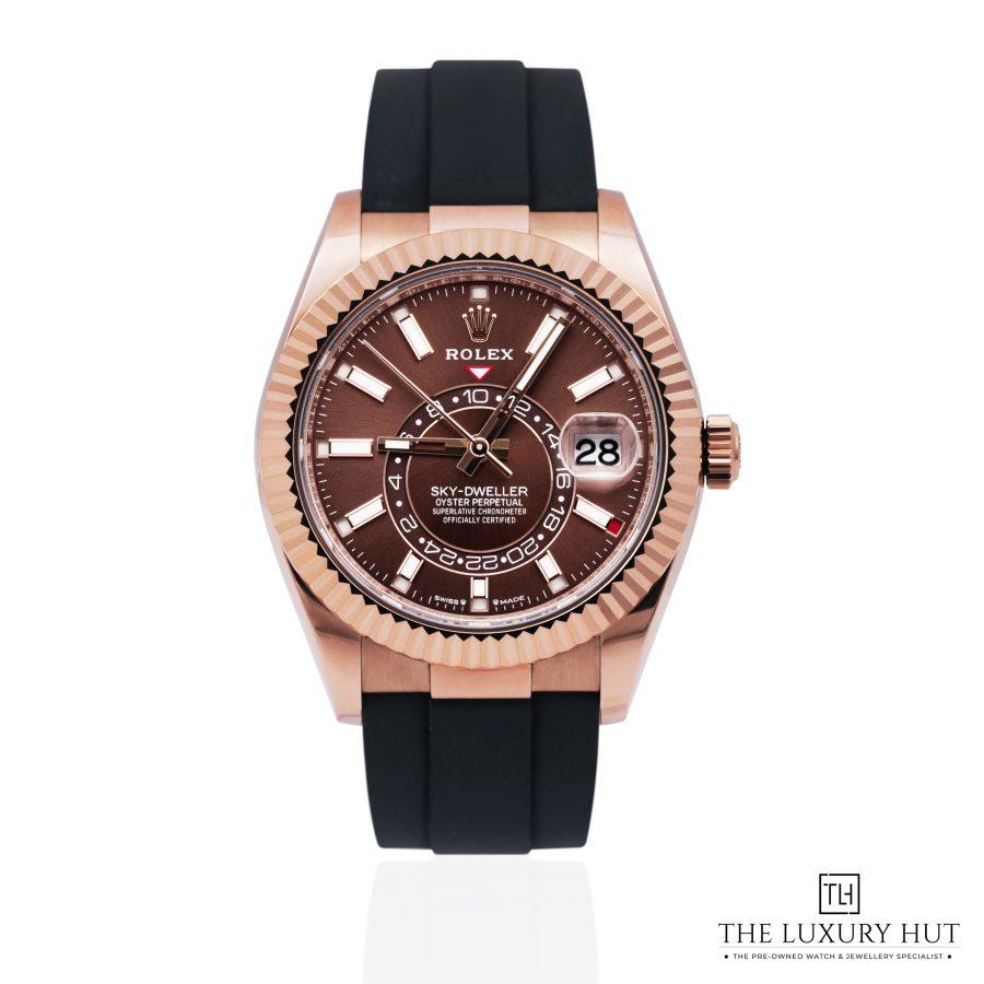 Rolex Sky Dweller 18ct Rose Gold 42mm Chocolate 51963 a