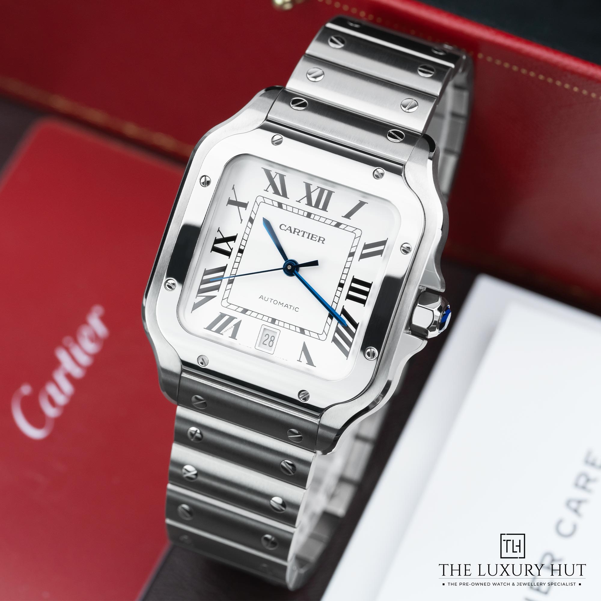2025 08 Cartier Santos Large Steel Silver Dial 52018 b jpg