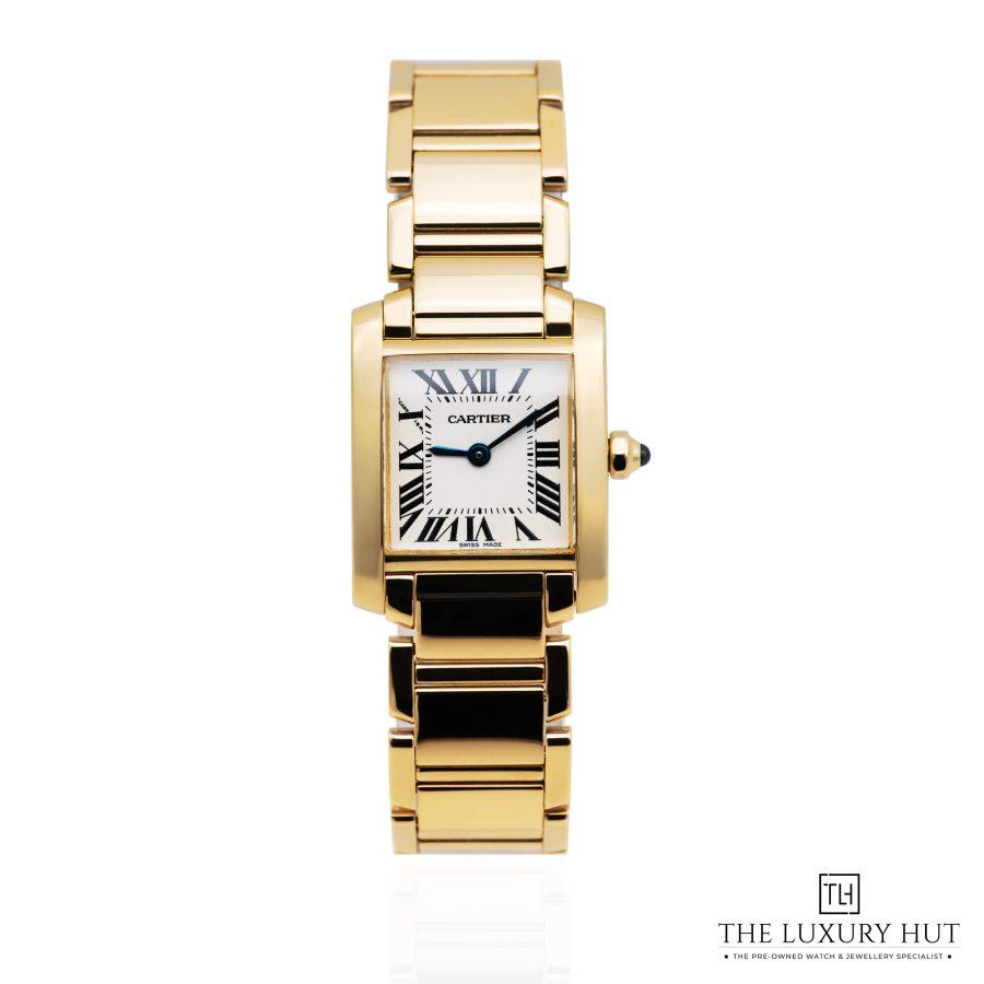 Cartier Tank Francaise 18ct Yellow Gold White 52014 a