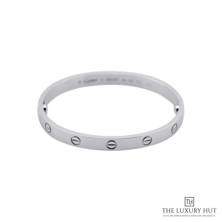 Cartier White Gold LOVE Bangle Classic Size 17 52115 a