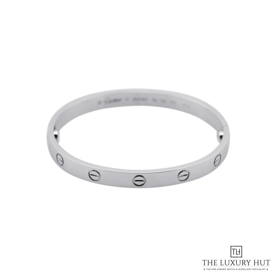 Cartier White Gold LOVE Bangle Classic Size 17 52115 a