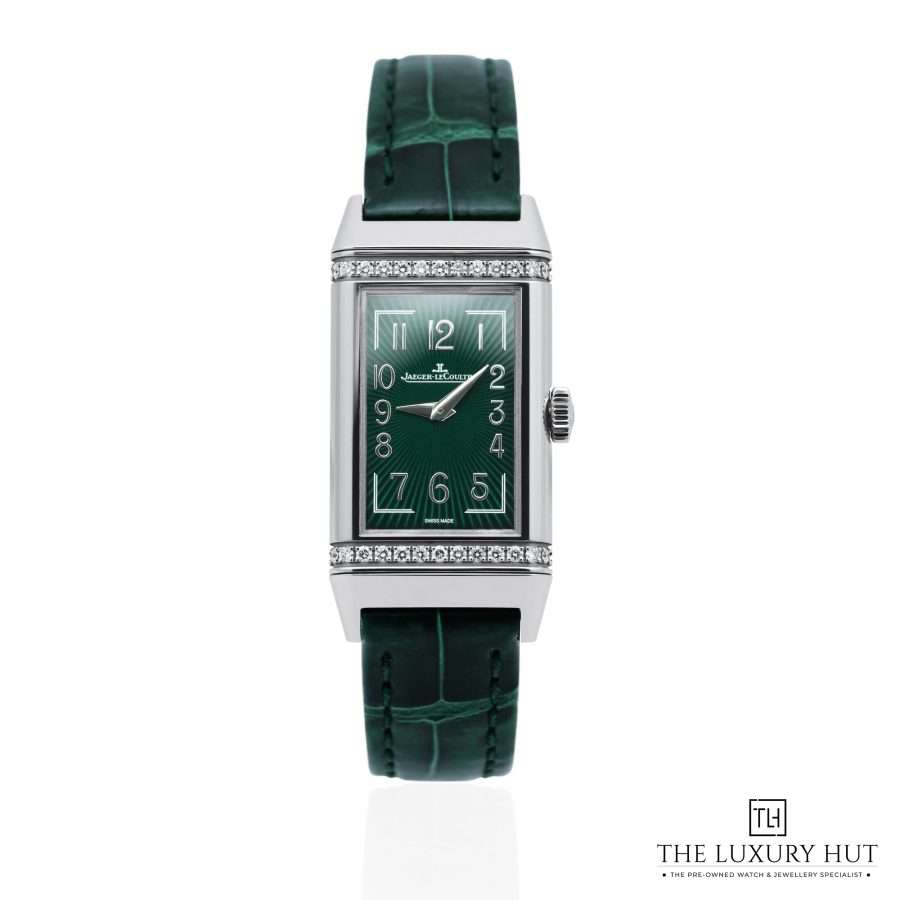 Jaeger LeCoultre Reverso Steel Diamonds Green 52065 a