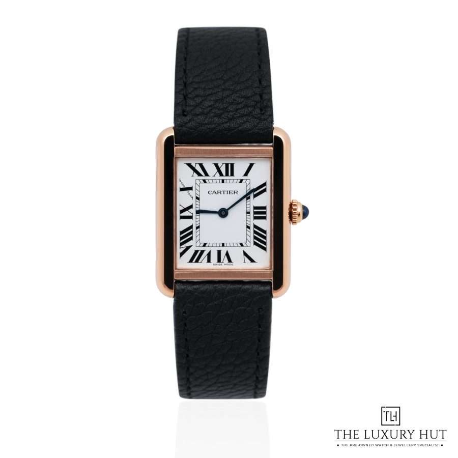 Cartier Tank Solo Small Rose Gold Silver 51829 a