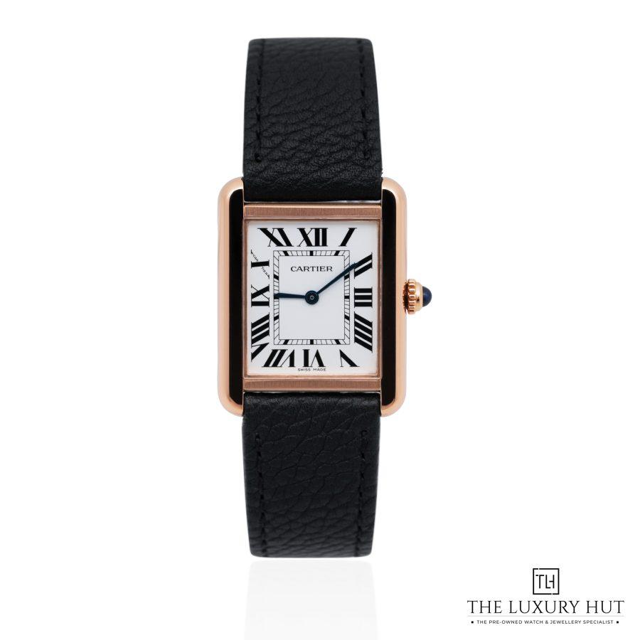 Cartier Tank Solo Small Rose Gold Silver 51829 a