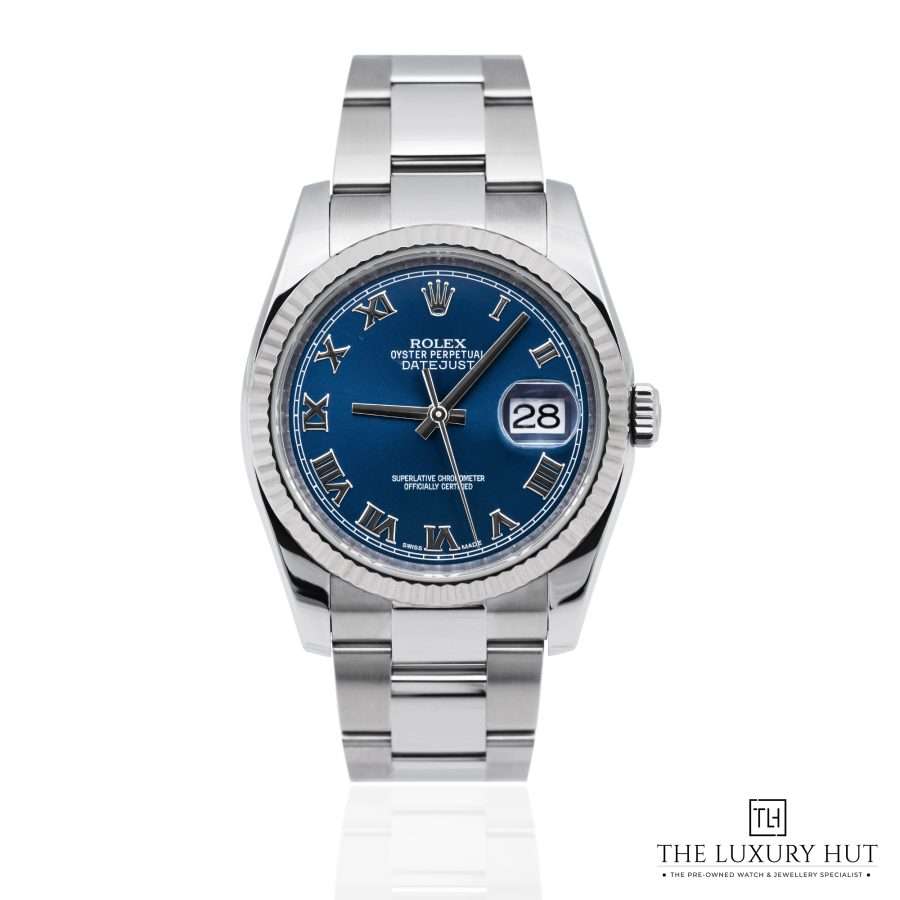 Rolex Datejust 36mm Steel Blue Roman 52071 a