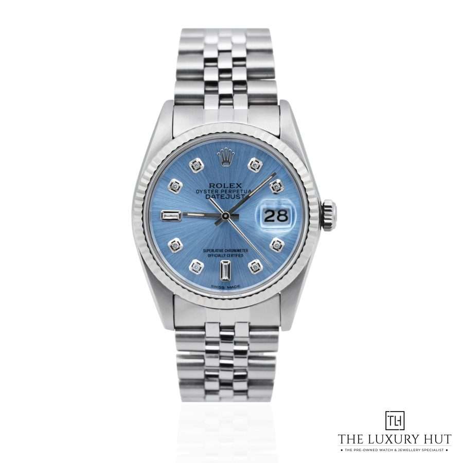 Rolex Datejust 36mm Steel Lilac Blue Diamond LB671 a