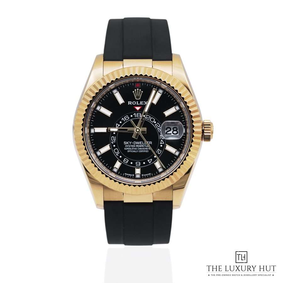 Rolex Sky Dweller Yellow Gold 42mm Black Dial 52128 a