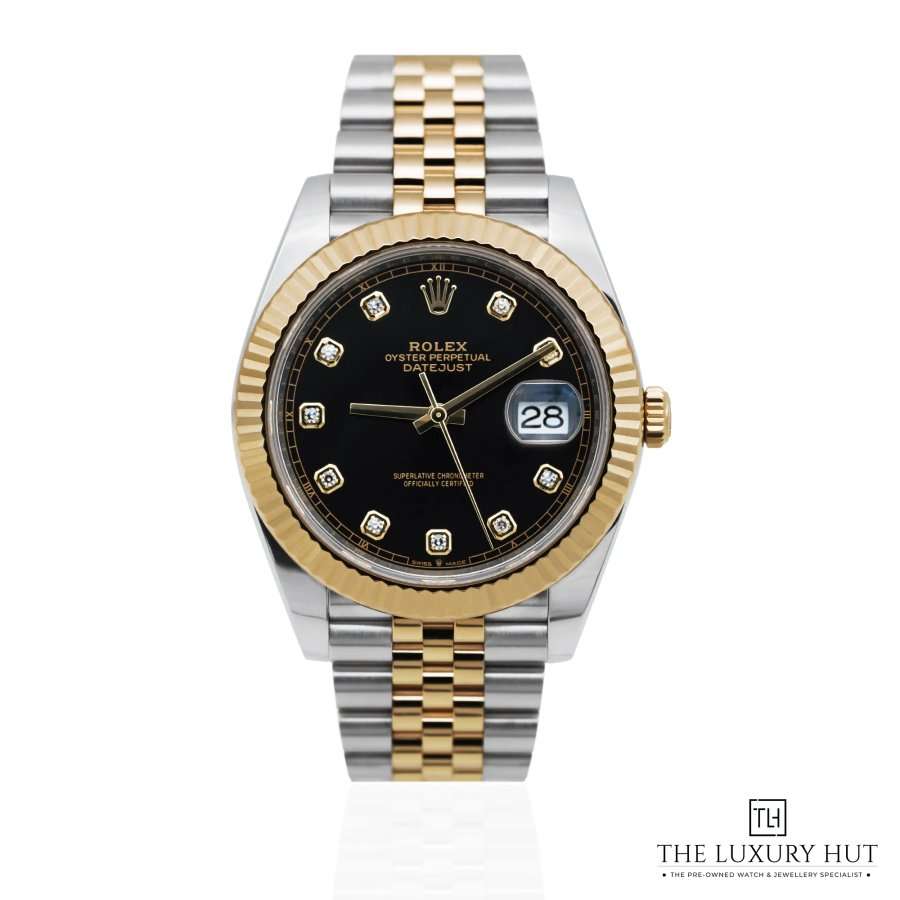Rolex Datejust 41mm Bi Metal Black Diamond Update 52075 a