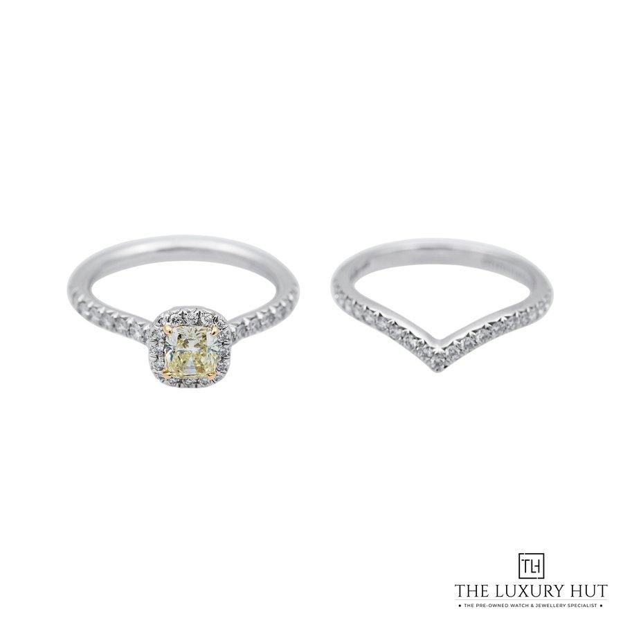 1 00ct Tiffany Co Platinum Diamond Ring Set