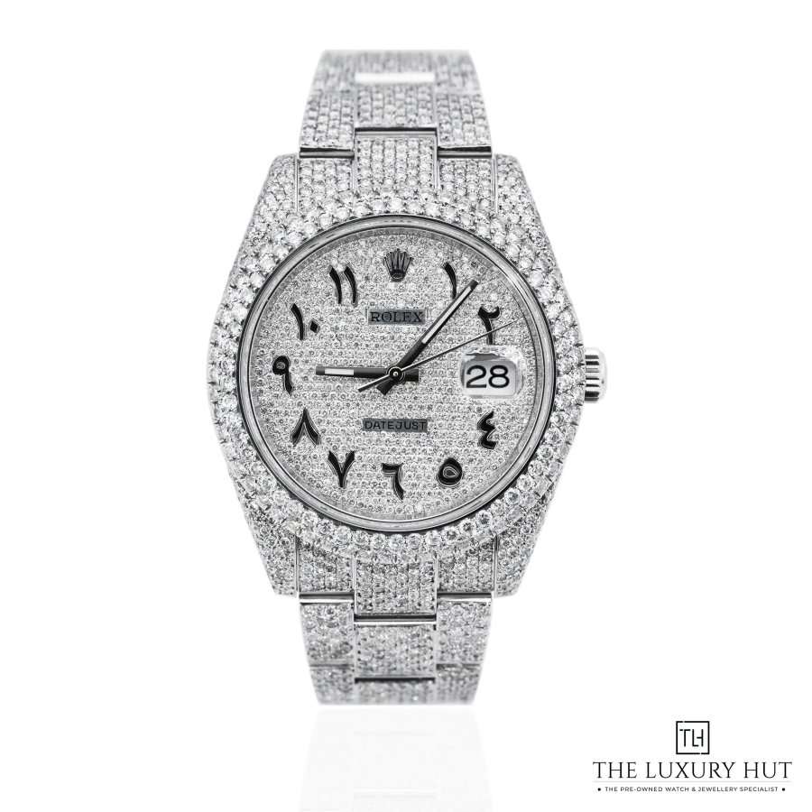 Rolex Datejust Steel Diamond Pave Diamond Set 52191 a