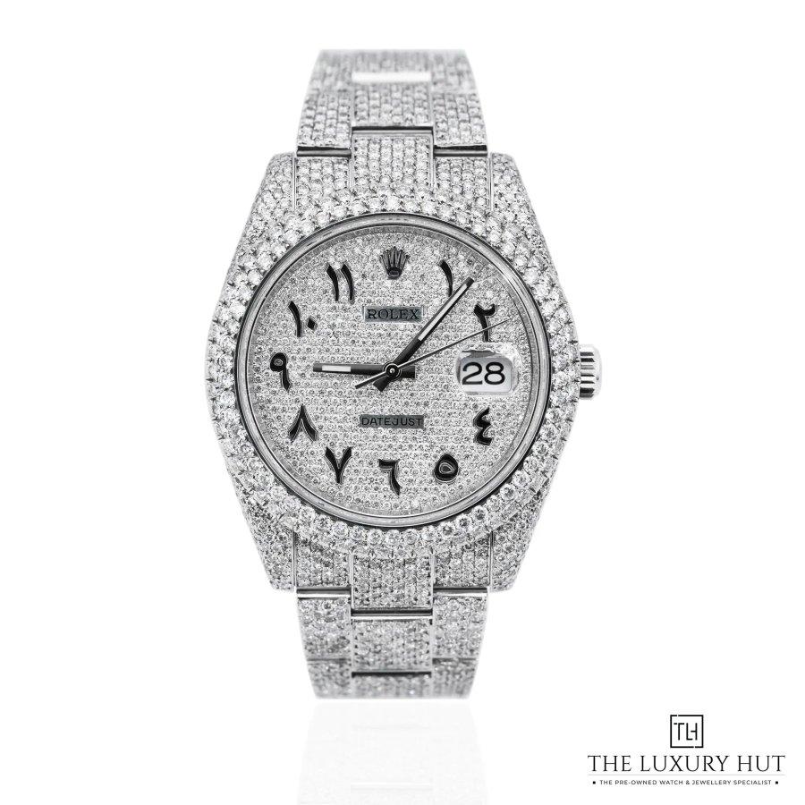 Rolex Datejust Steel Diamond Pave Diamond Set 52191 a