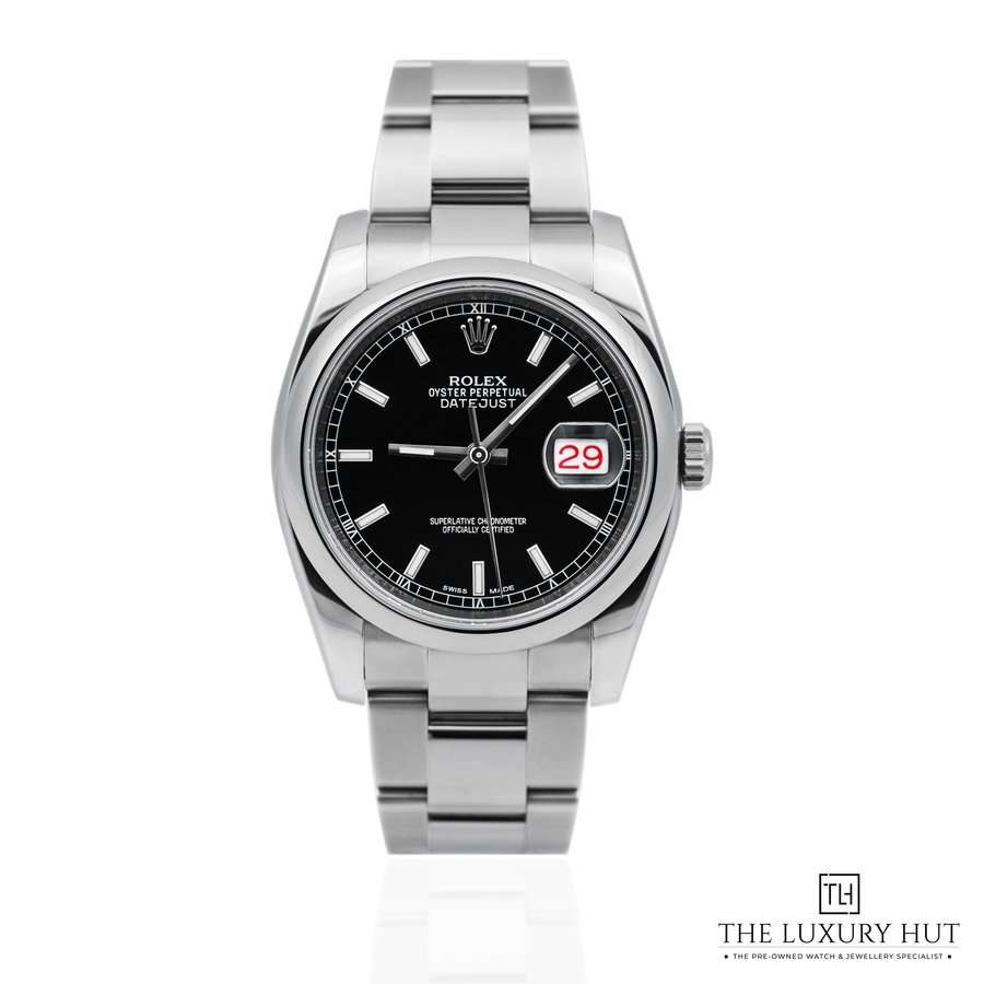 Buy Rolex Datejust 36mm Black Roulette Dial Ref 116200