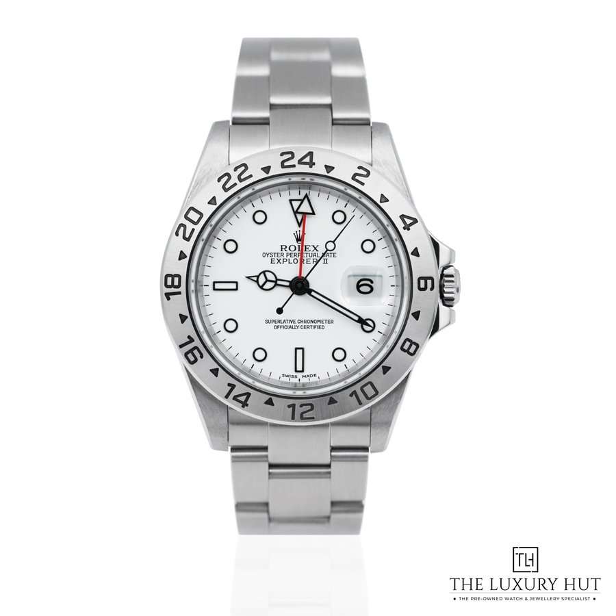 Rolex Explorer II Stainless Steel 40mm White Dial Box 52173 aa 1