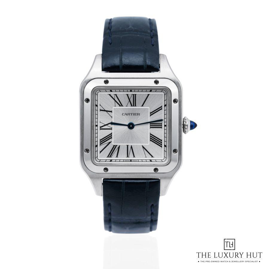 Cartier Santos Dumont Steel Silver Dial 52308 a