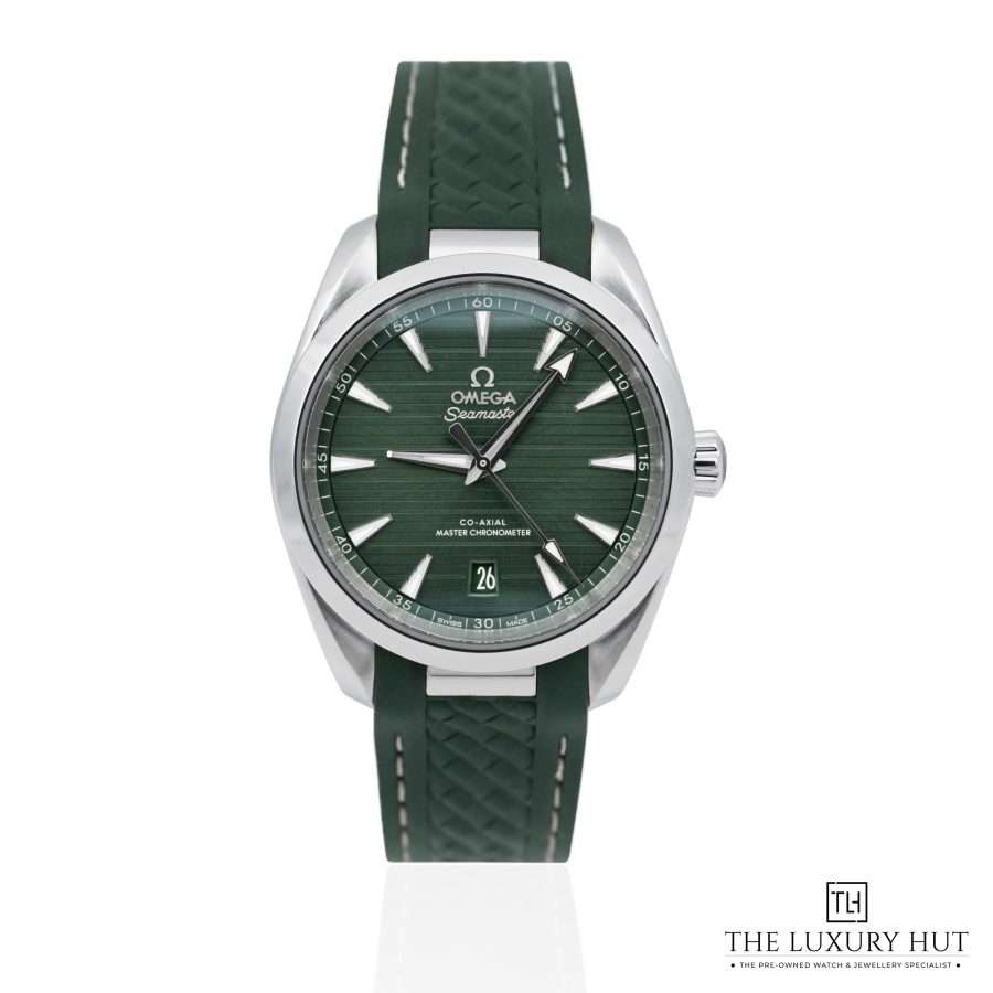 Omega Seamaster Aqua Terra Steel 38 Green Teak LB701 a