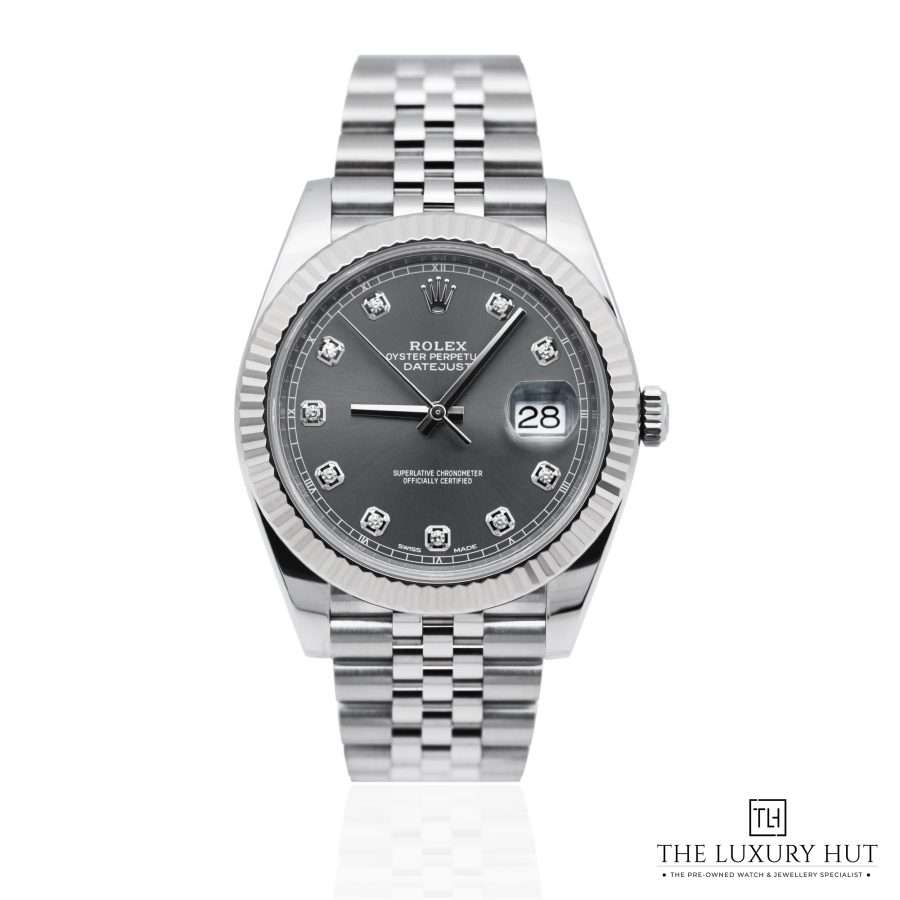 Rolex Datejust 41mm Rhodium Diamond Dial 52150 a