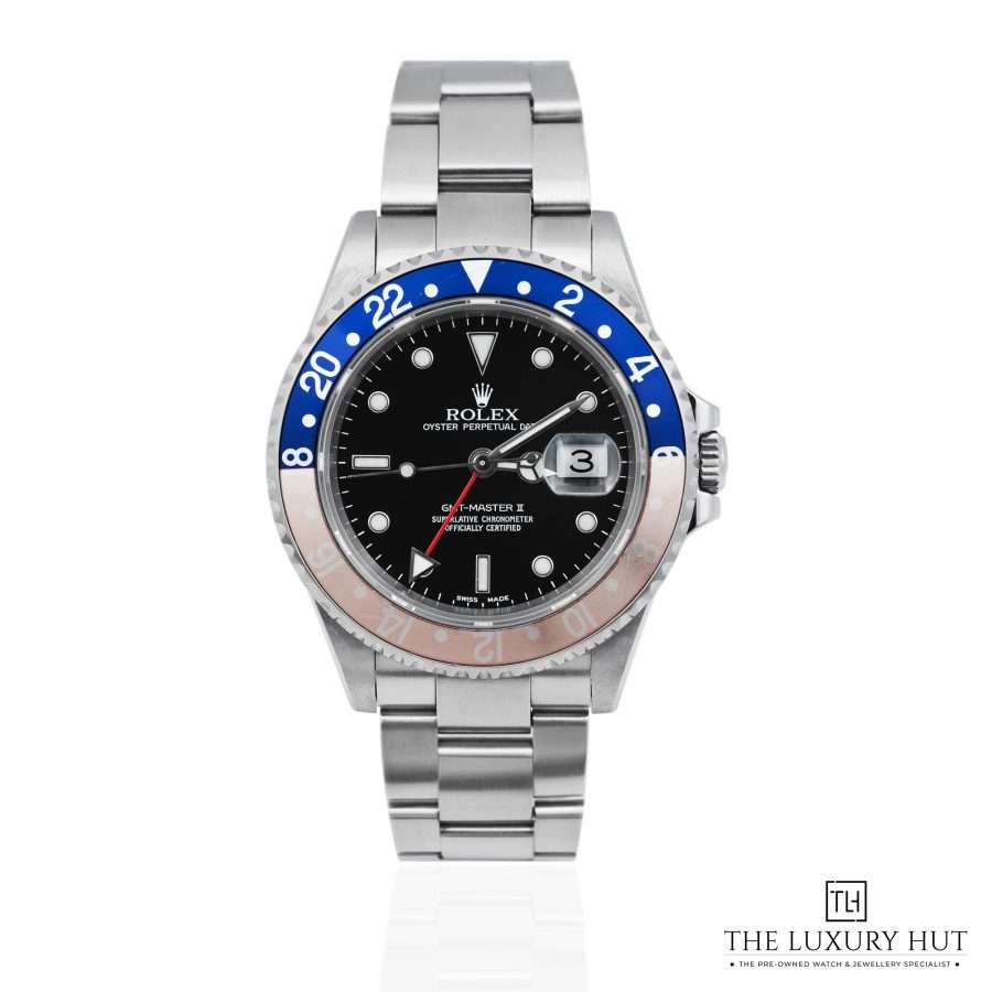 Rolex GMT Master II Pepsi Steel 40mm Black 52186 a