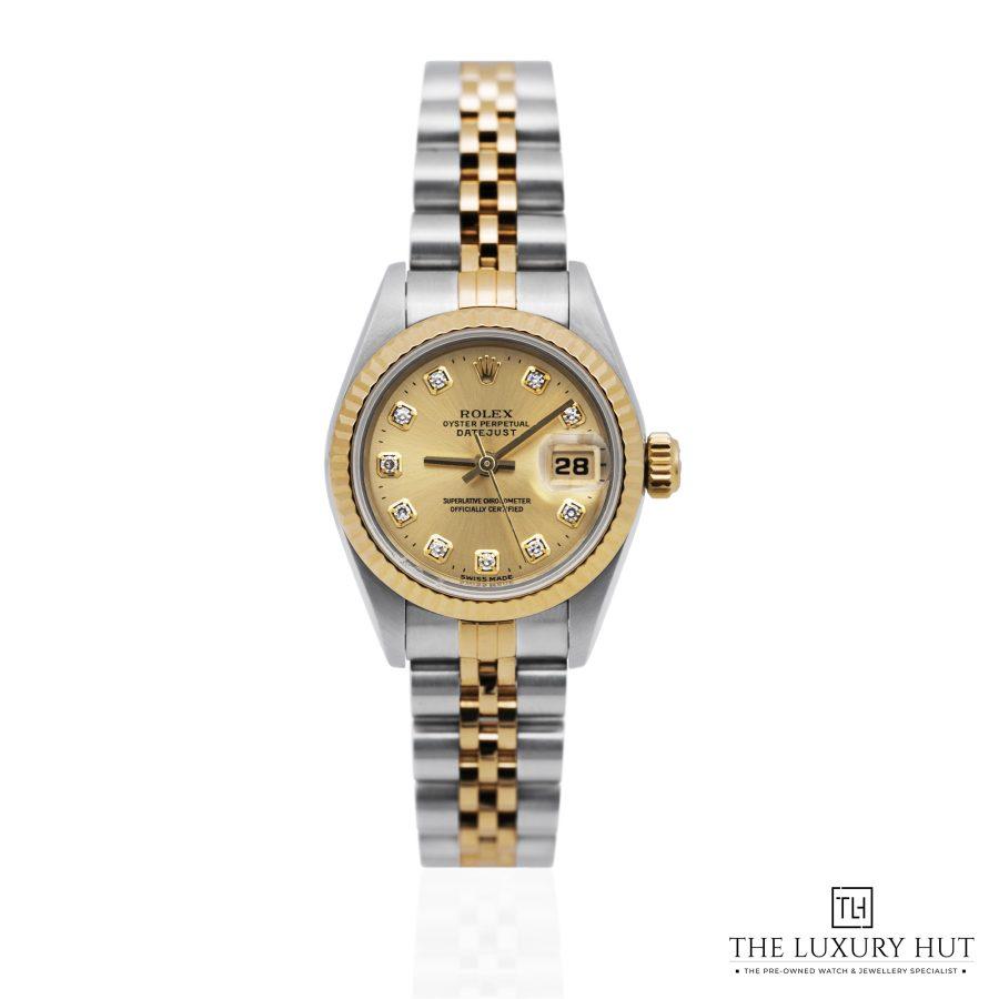 Rolex Lady Datejust Bi Metal Champagne Diamond 52118 a