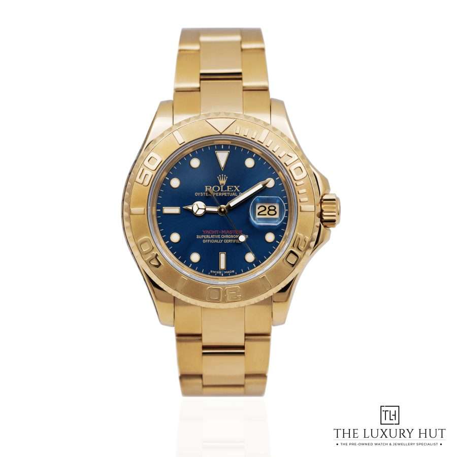 Rolex Yacht Master 40mm Yellow Gold Blue 52182 a