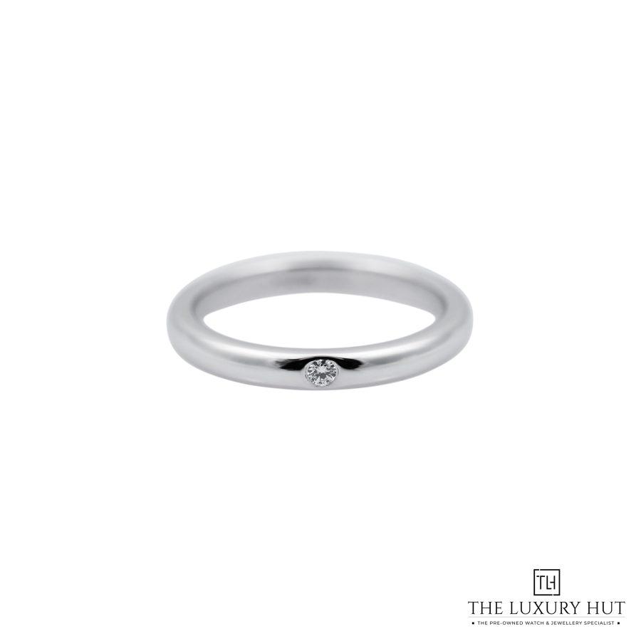 Tiffany Elsa Peretti Platinum Diamond Band 52256 a