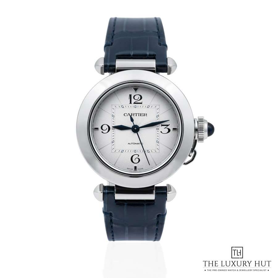 Cartier Pasha De Cartier Steel 35mm Silver Dial Ref WSPA0012