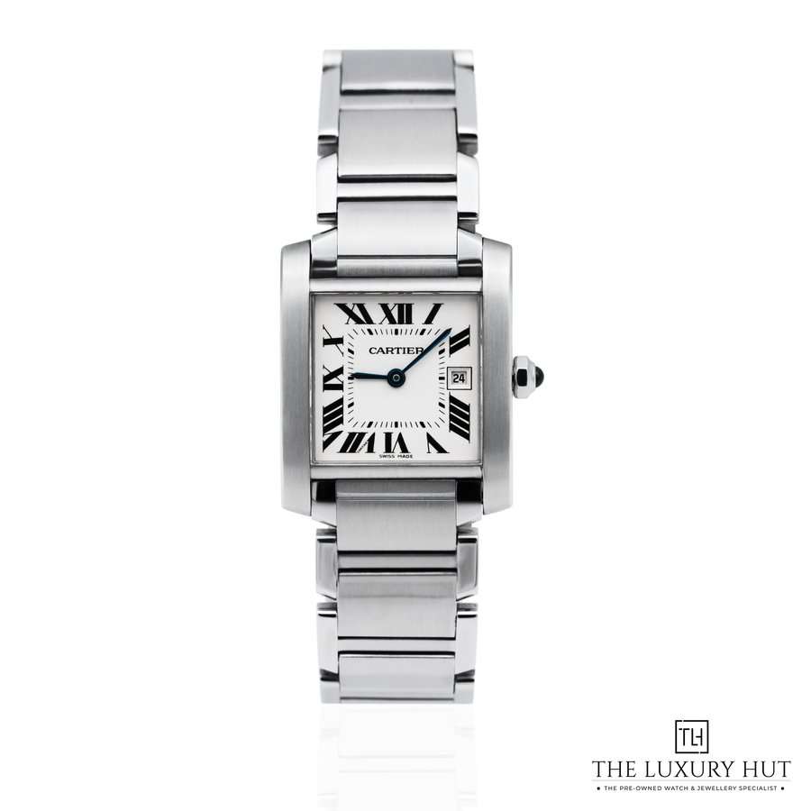 Cartier Tank Fran aise Ladies Steel 25mm White Roman