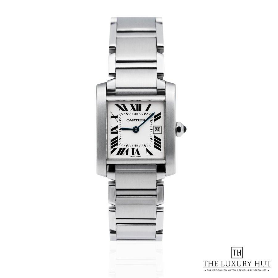 Cartier Tank Fran aise Ladies Steel 25mm White Roman