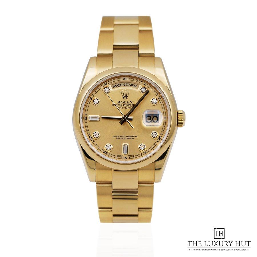 Rolex Day Date 36mm Yellow Gold Ref 118208