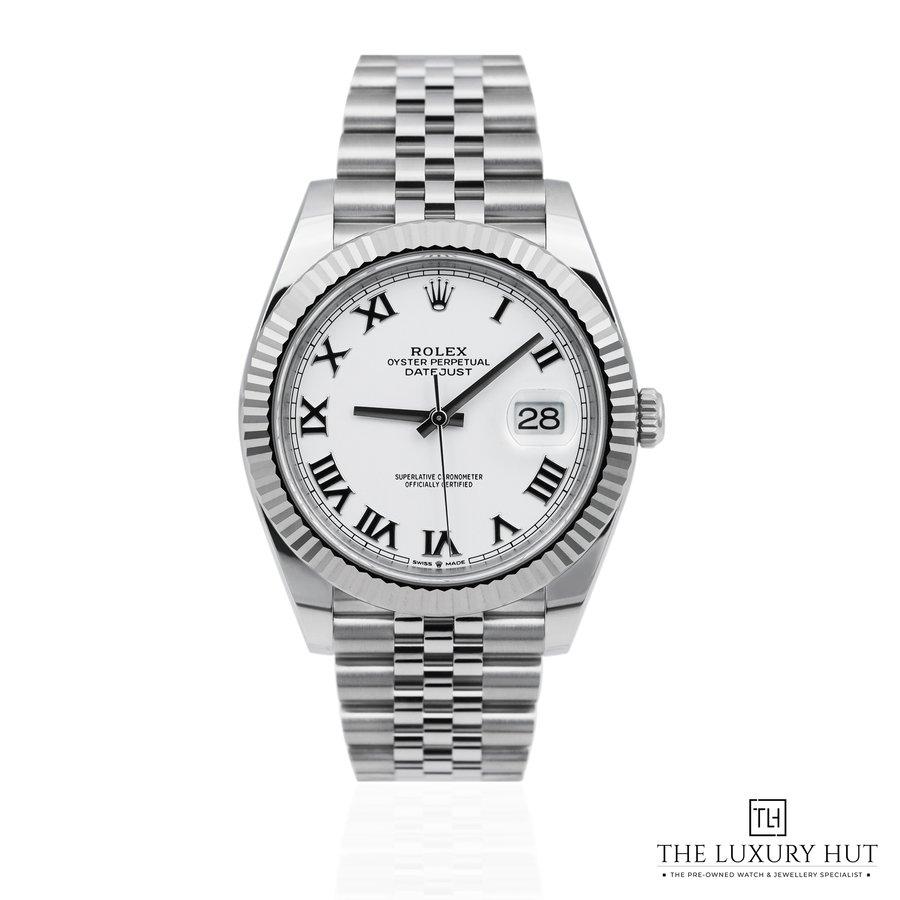 Rolex Datejust 41 Steel 18ct White Gold White Roman Dial