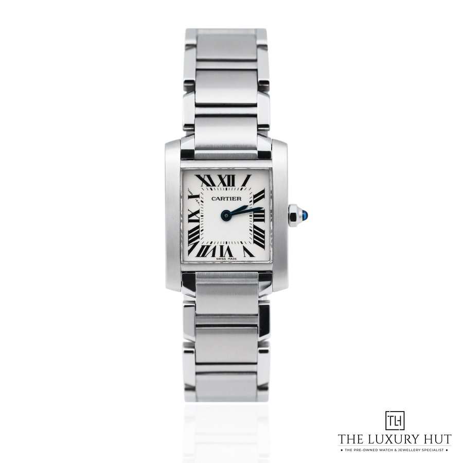 Cartier Tank Francaise Ladies Steel White Roman Dial