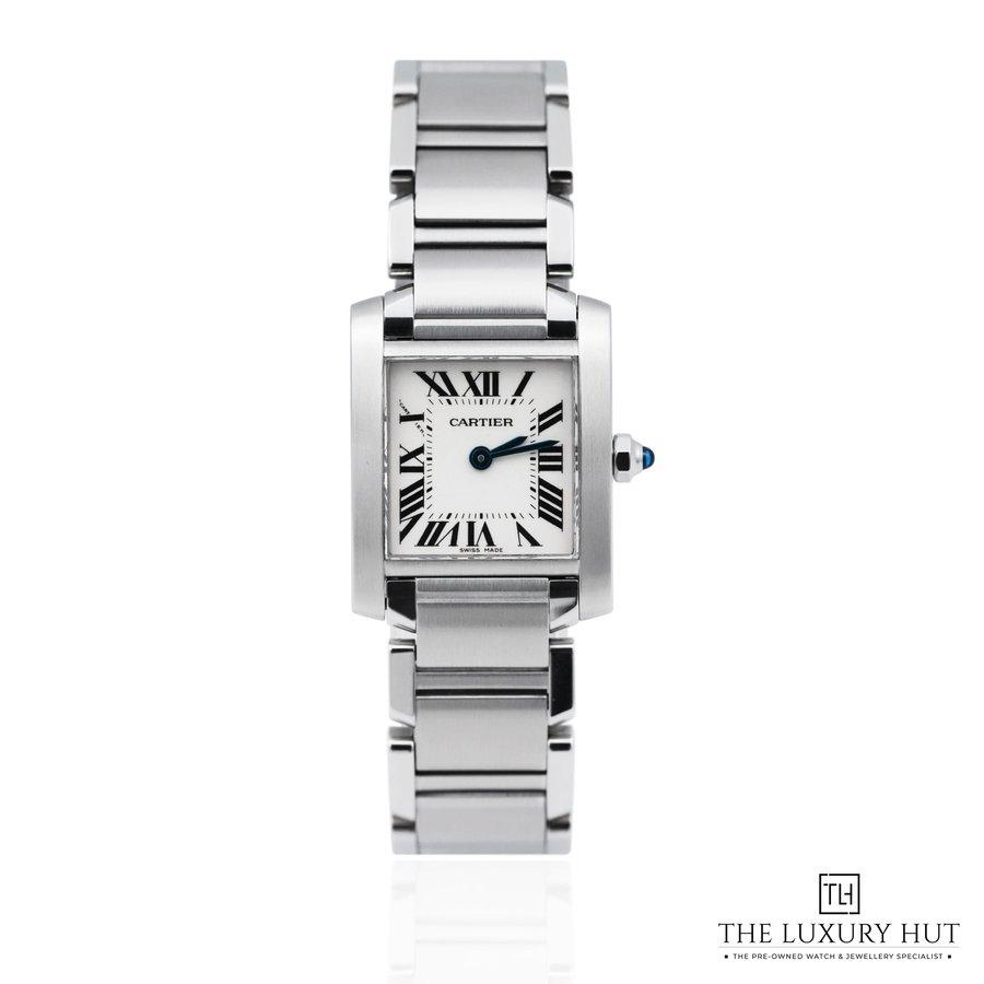 Cartier Tank Francaise Ladies Steel White Roman Dial