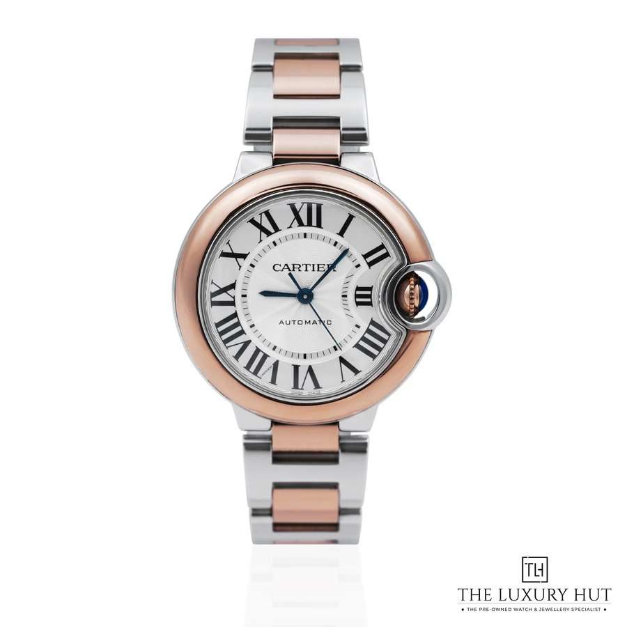 Cartier Ballon Bleu Steel Gold Silver Roman