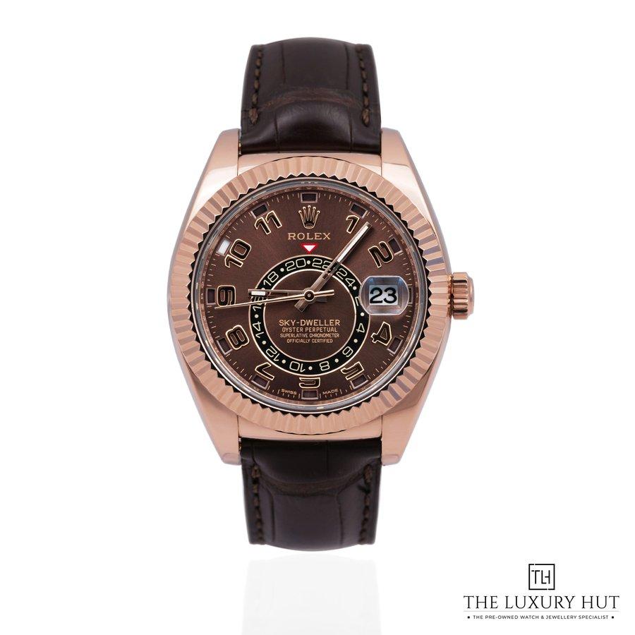 Rolex Sky Dweller Gold 42mm Chocolate 326135