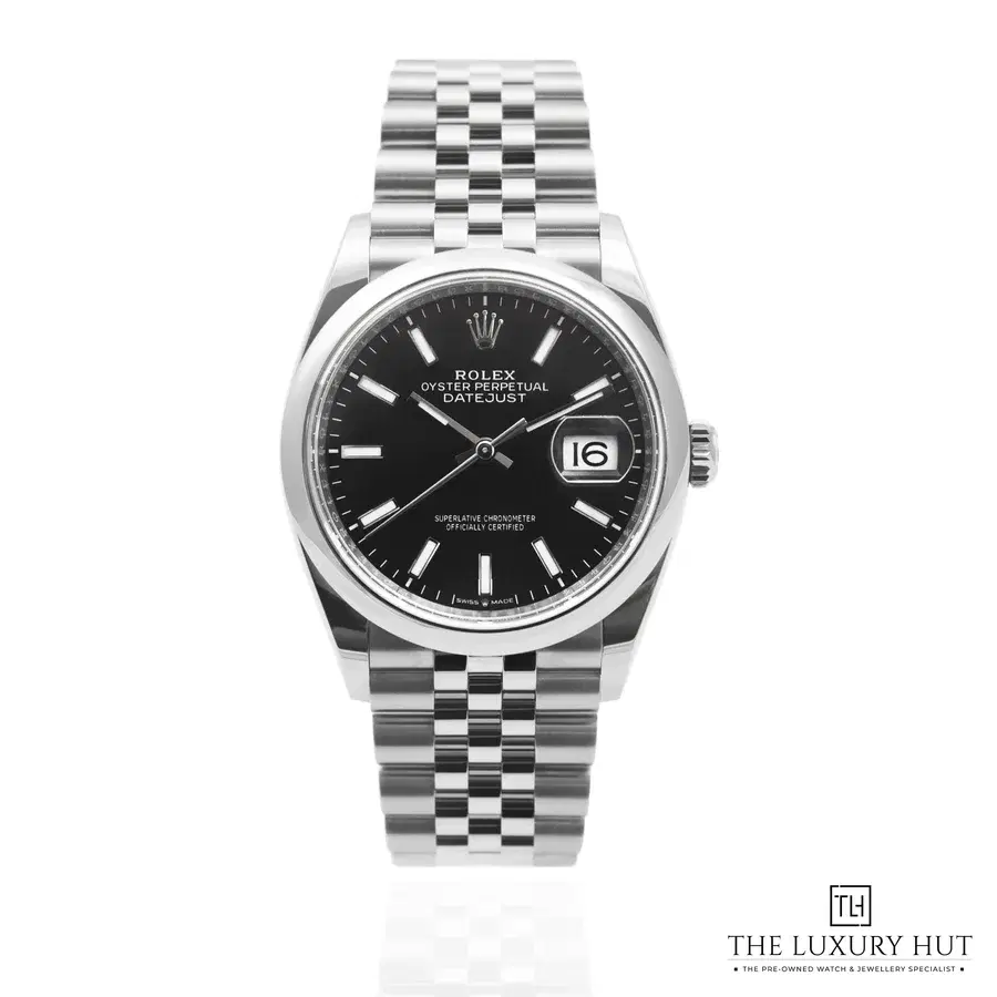 Rolex Datejust 36 Stainless Steel Black Baton Dial 126200