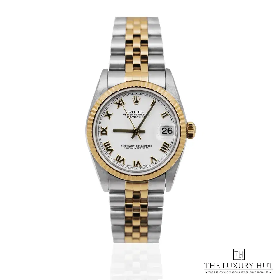 Rolex Lady Datejust 31 Bi Metal White Roman Ref 78273