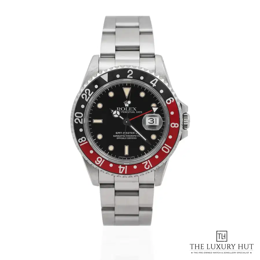 Rolex GMT Master II Coke Stainless Steel Black Dial 16710