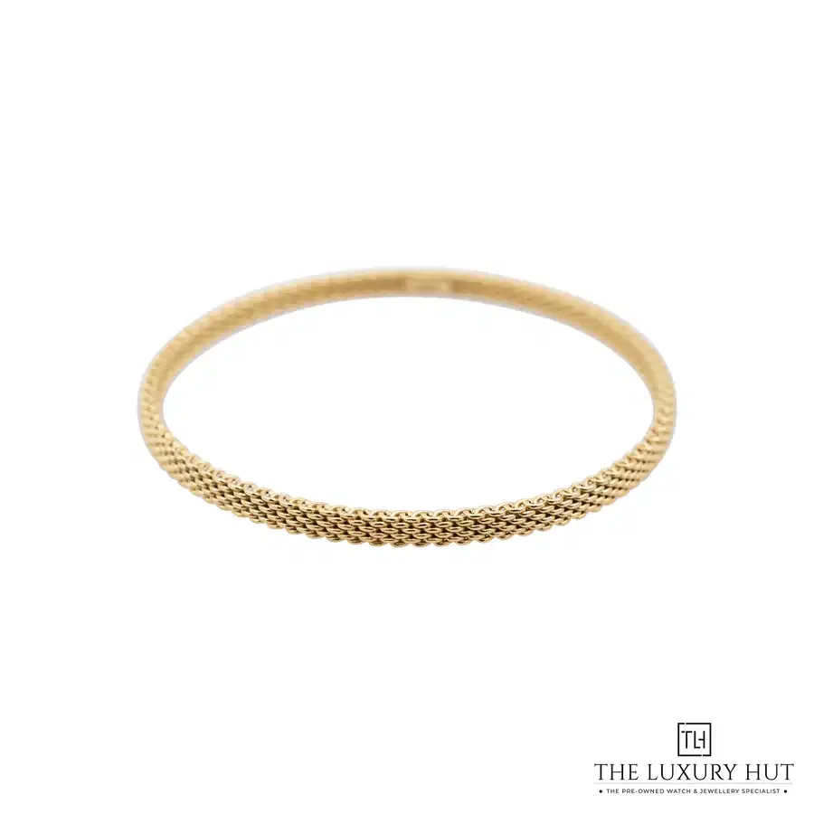 Tiffany Co Yellow Gold Somerset Bangle