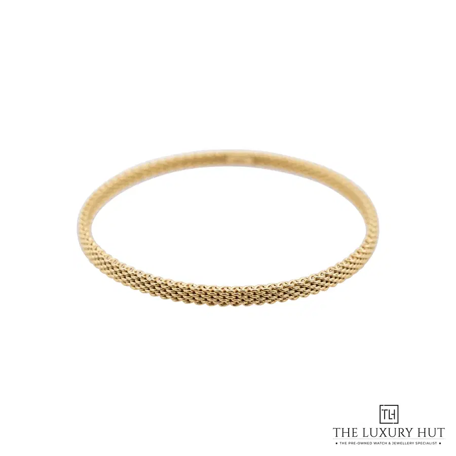 Tiffany Co Yellow Gold Somerset Bangle