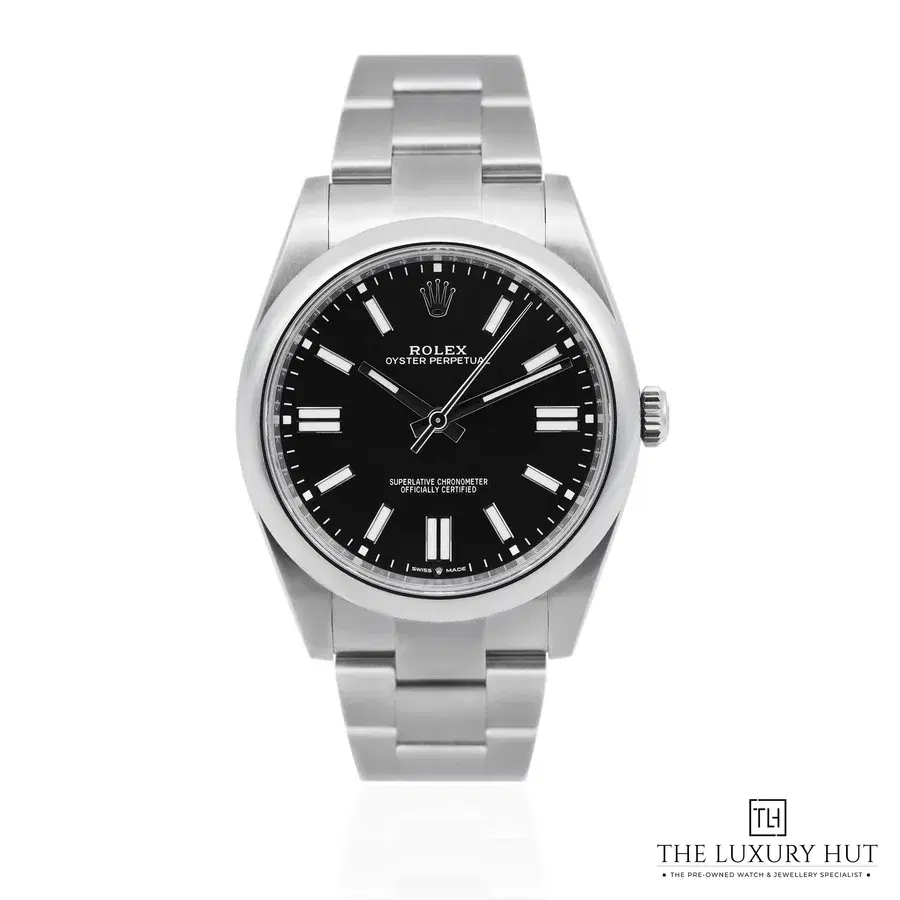 Rolex Oyster Perpetual 41mm Steel With Black Dial 124300
