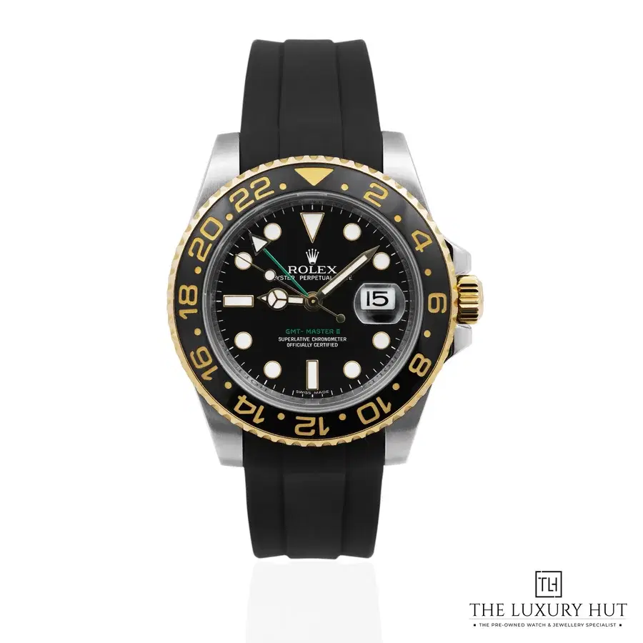 Rolex GMT Master II Steel Gold Black 52566a