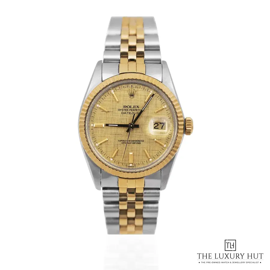 Rolex Datejust 36mm Champagne Linen Dial 16013