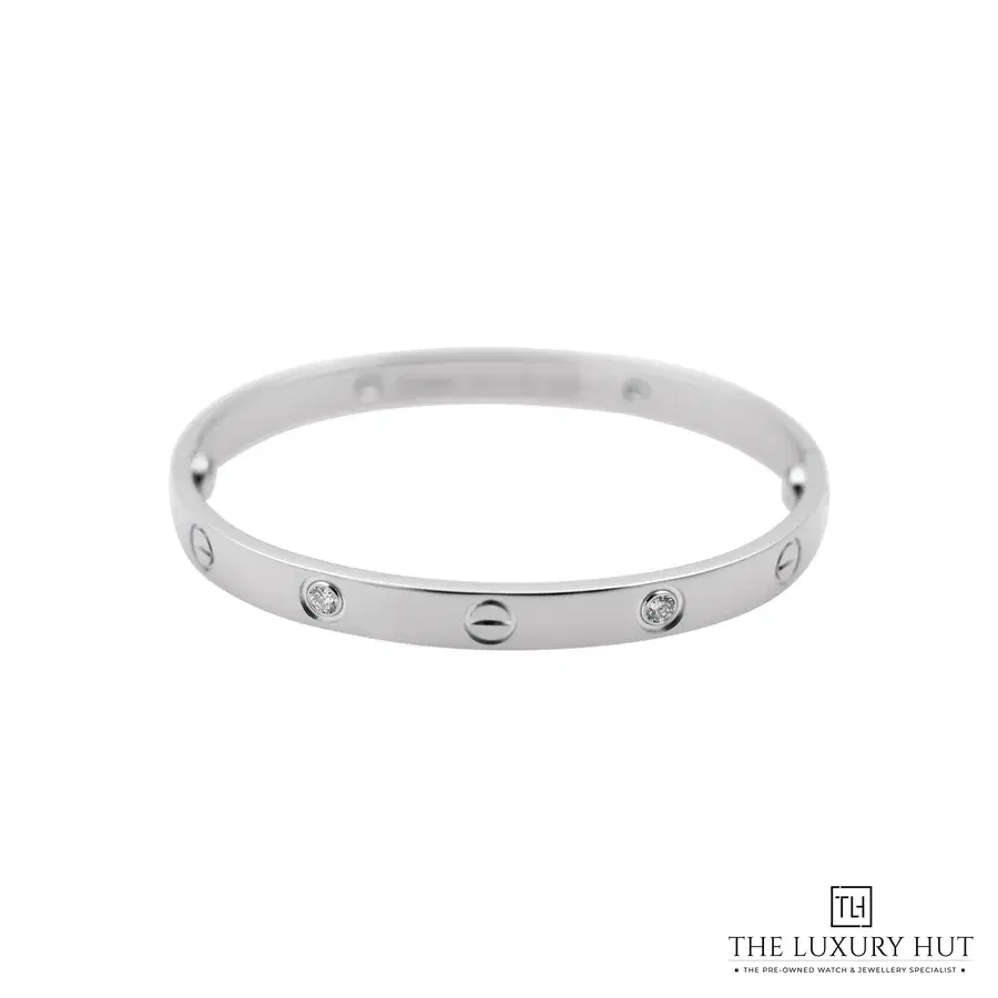 Cartier White Gold Diamonds Classic Bracelet