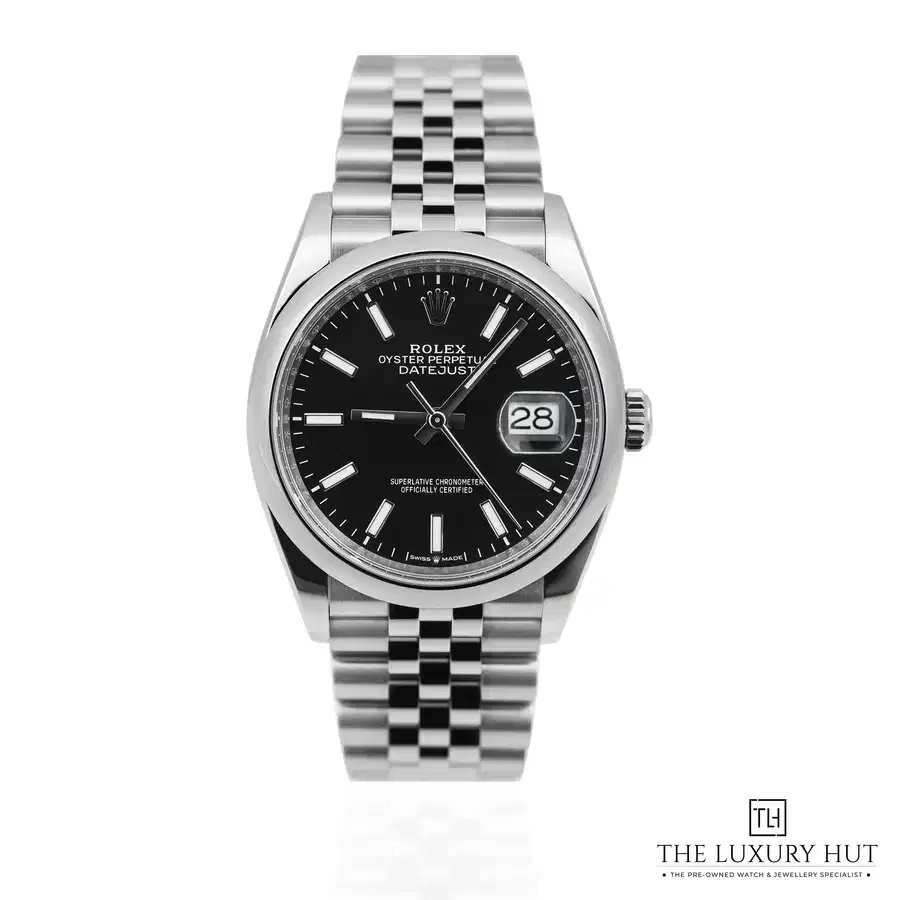 Rolex Datejust 36 Stainless Steel Black Baton 126200