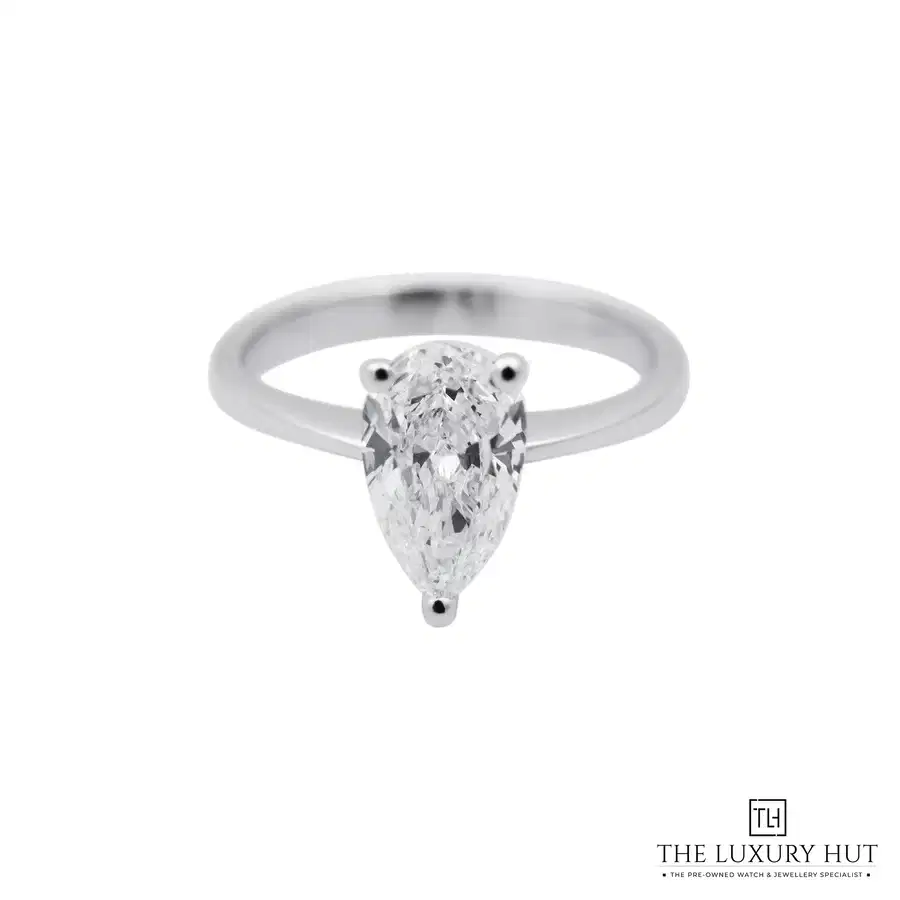 White Gold 1 35ct Diamond Solitaire Engagement Ring