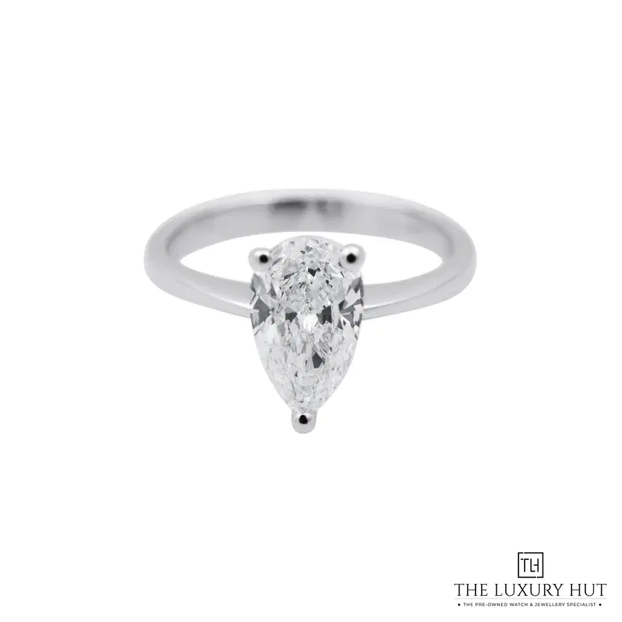 White Gold 1 35ct Diamond Solitaire Engagement Ring