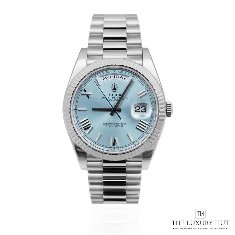 Rolex Day Date 40 Platinum Ice Blue Dial 228236