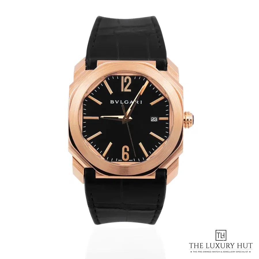 Bulgari Octo 41 Rose Gold Black BGOP41G