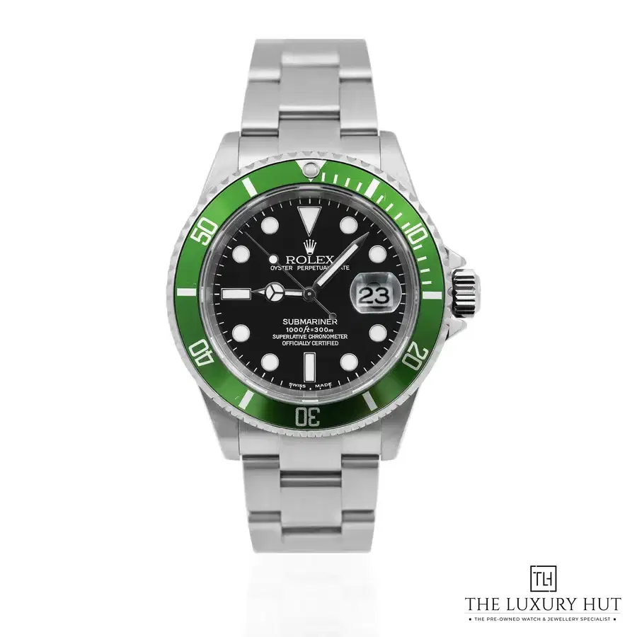Rolex Submariner Kermit Black Flat 4 Bezel 16610LV